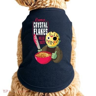 Funny Halloween Camp Crystal Flakes Doggie Tank