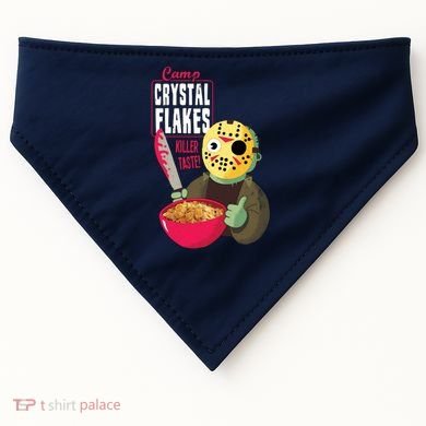 Funny Halloween Camp Crystal Flakes USA-Made Doggie Bandana