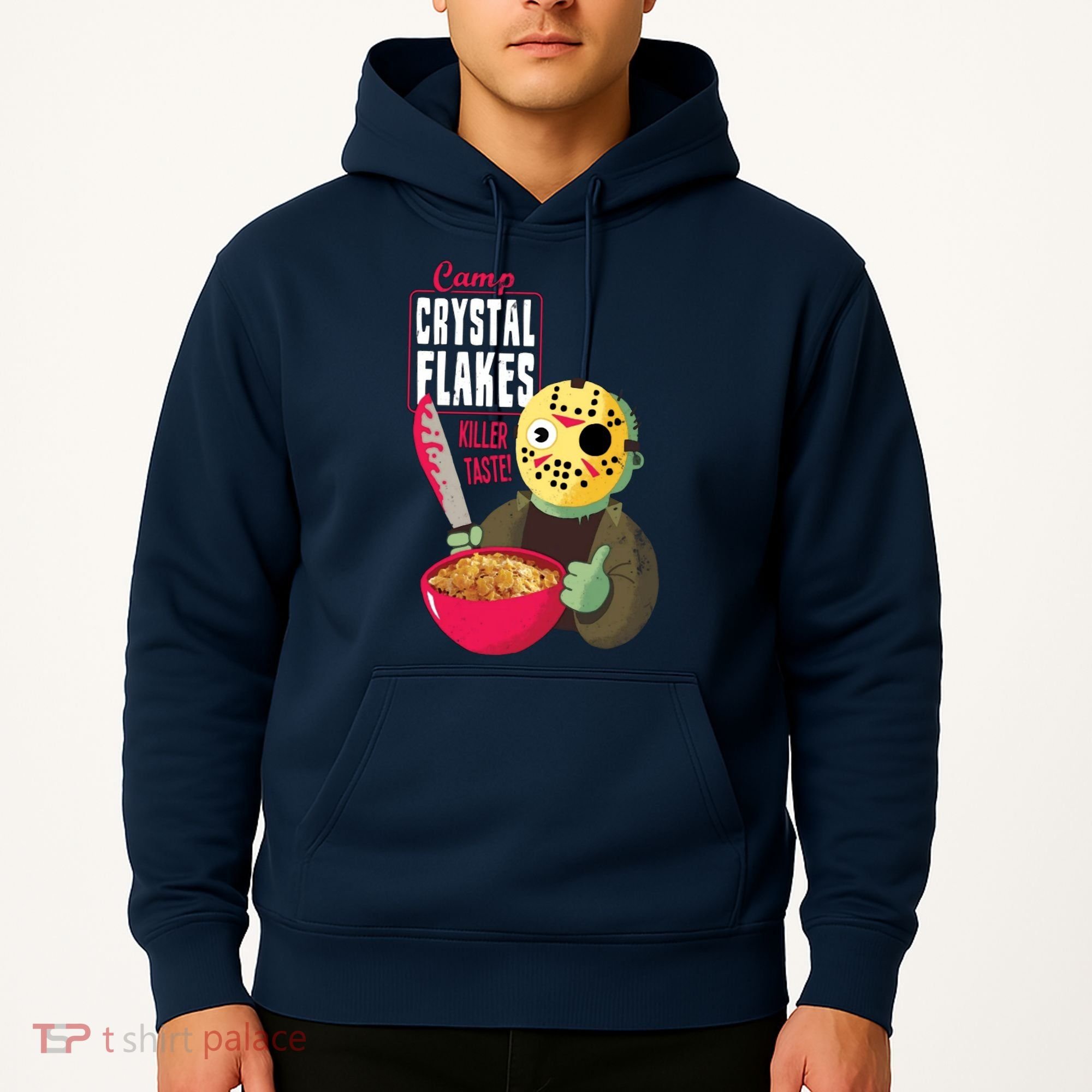 Funny Halloween Camp Crystal Flakes Hoodie