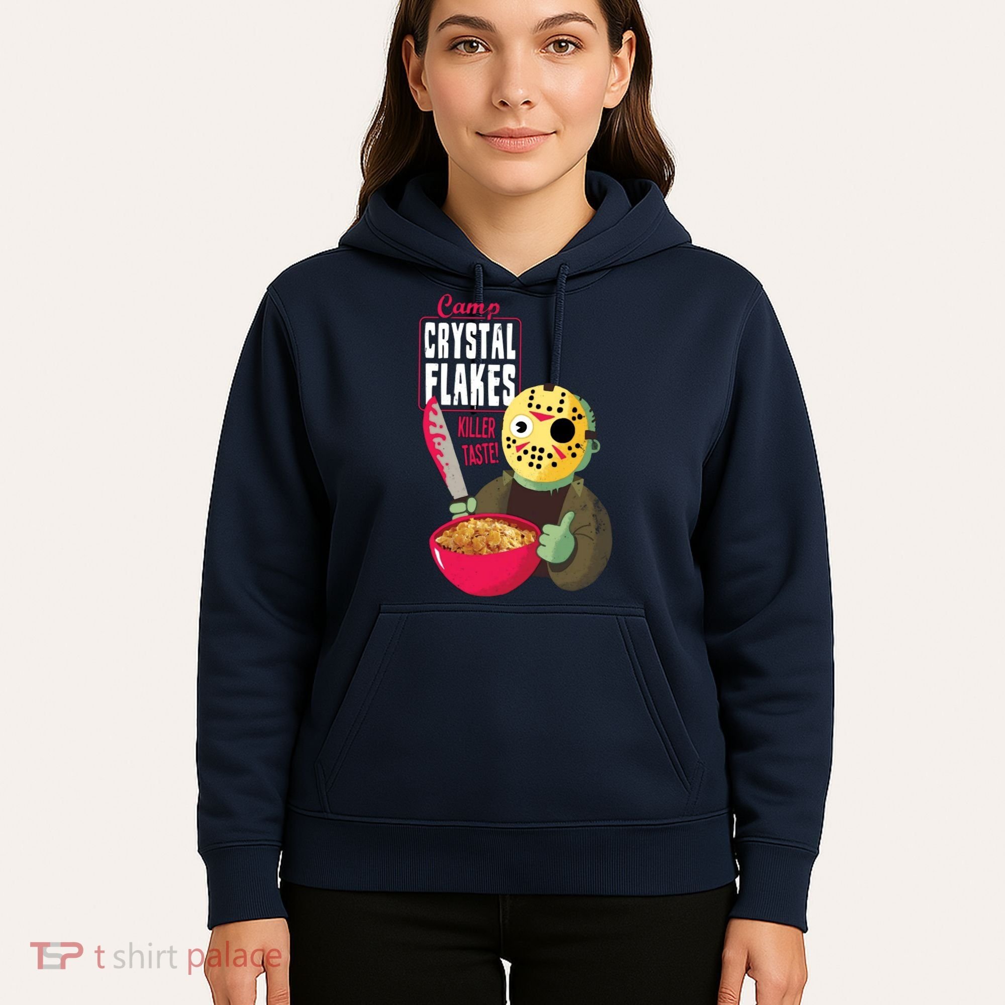 Funny Halloween Camp Crystal Flakes Hoodie