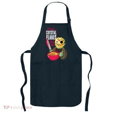 Funny Halloween Camp Crystal Flakes Apron