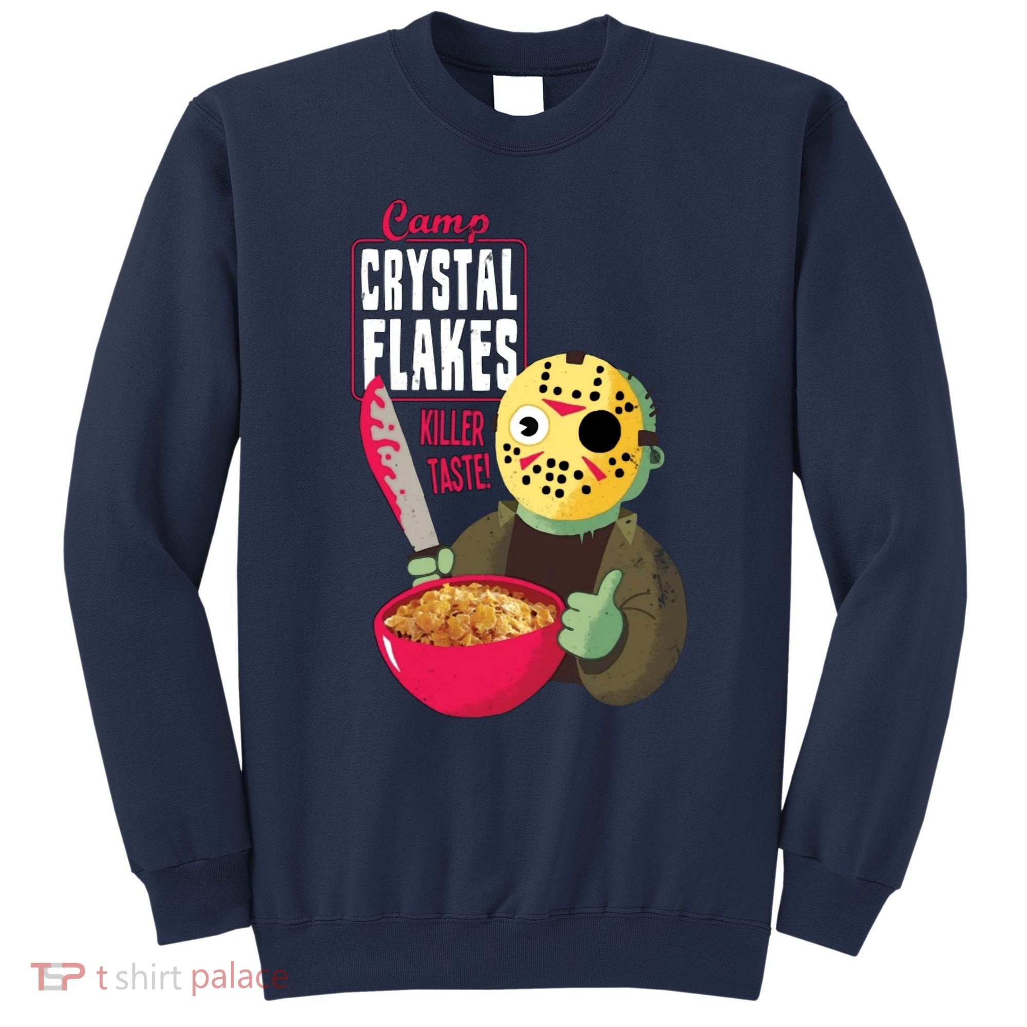 Funny Halloween Camp Crystal Flakes Sweatshirt