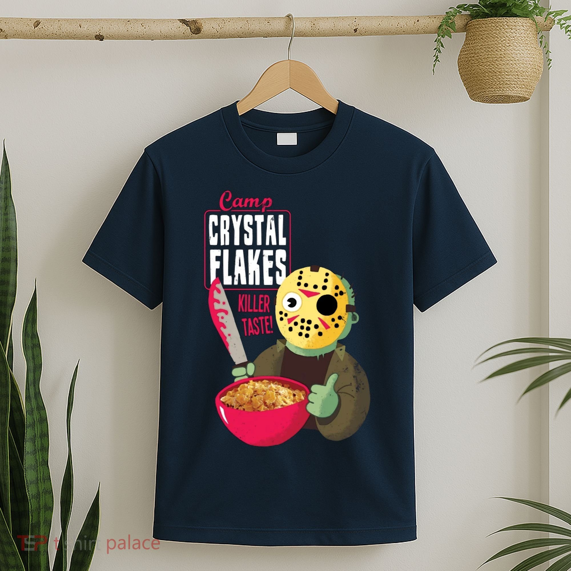 Funny Halloween Camp Crystal Flakes T-Shirt