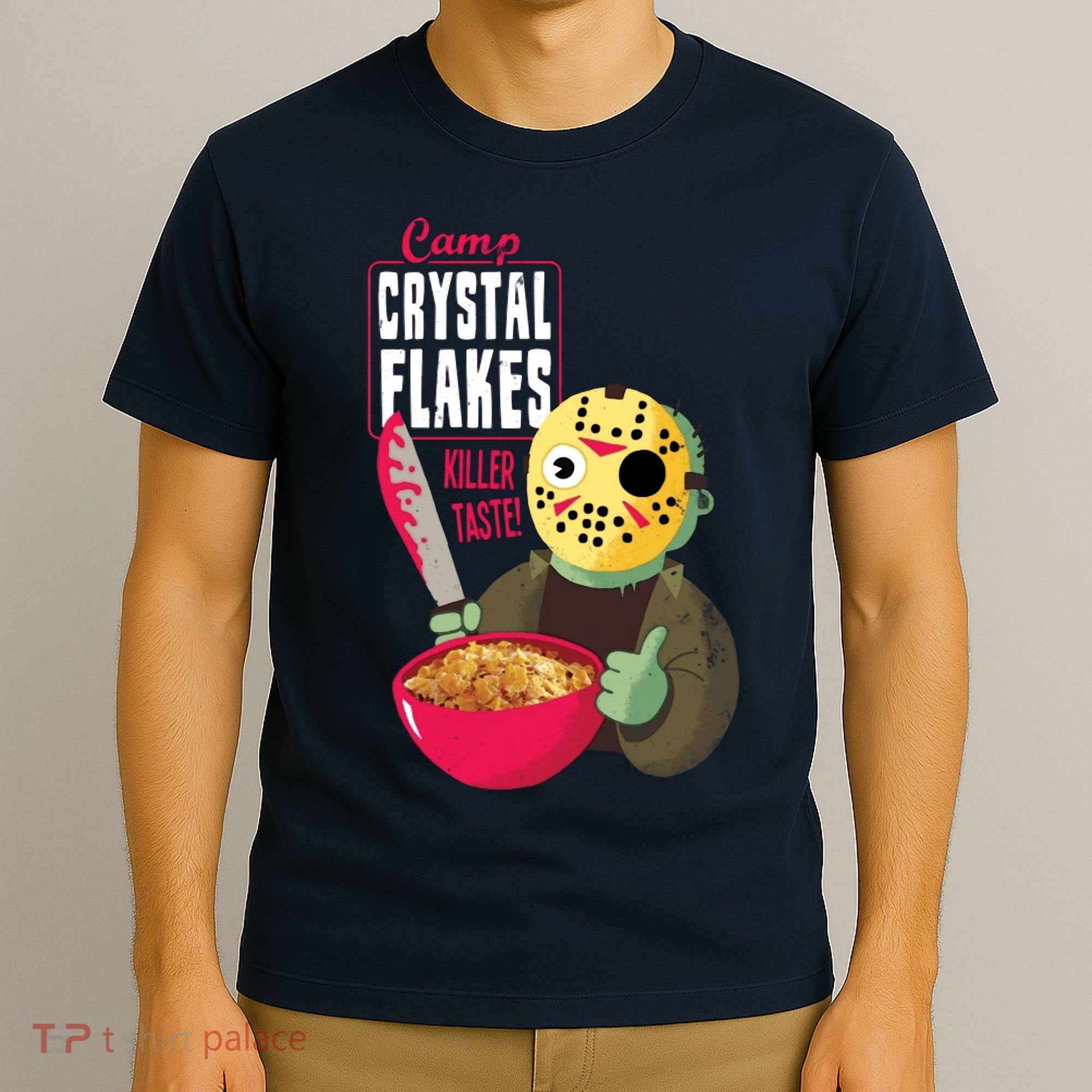 Funny Halloween Camp Crystal Flakes T-Shirt