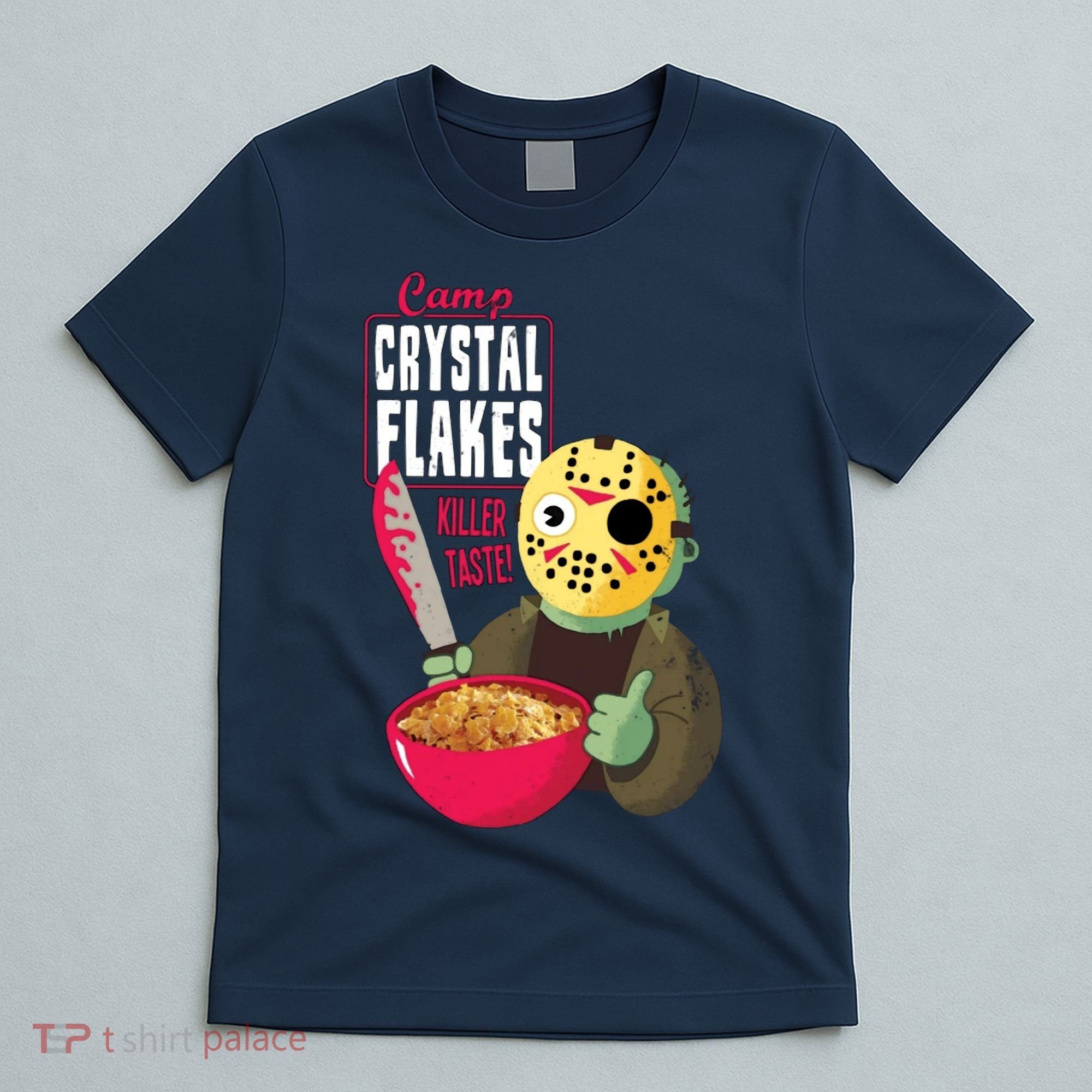 Funny Halloween Camp Crystal Flakes T-Shirt