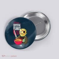 Funny Halloween Camp Crystal Flakes Button thumb 0