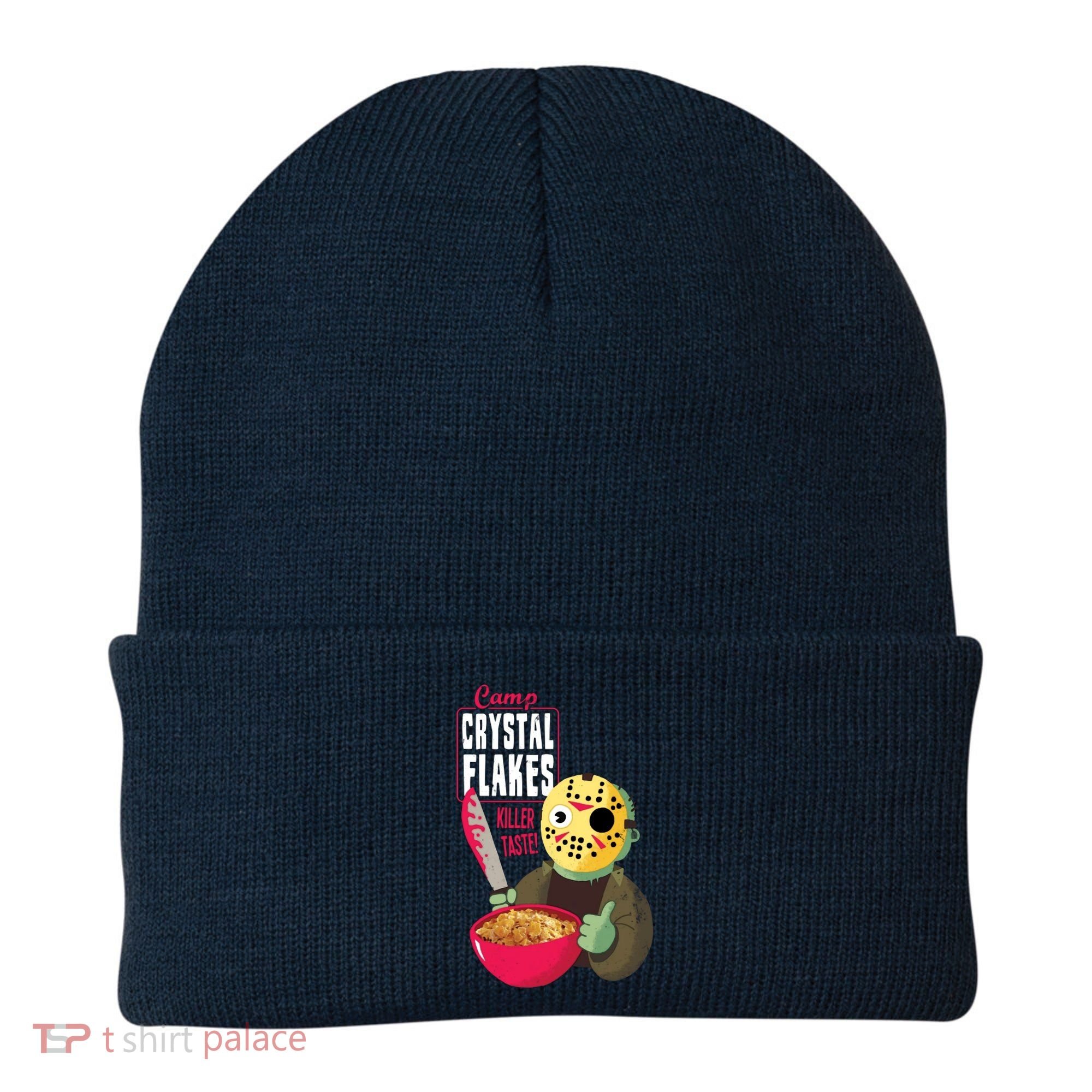 Funny Halloween Camp Crystal Flakes Beanie