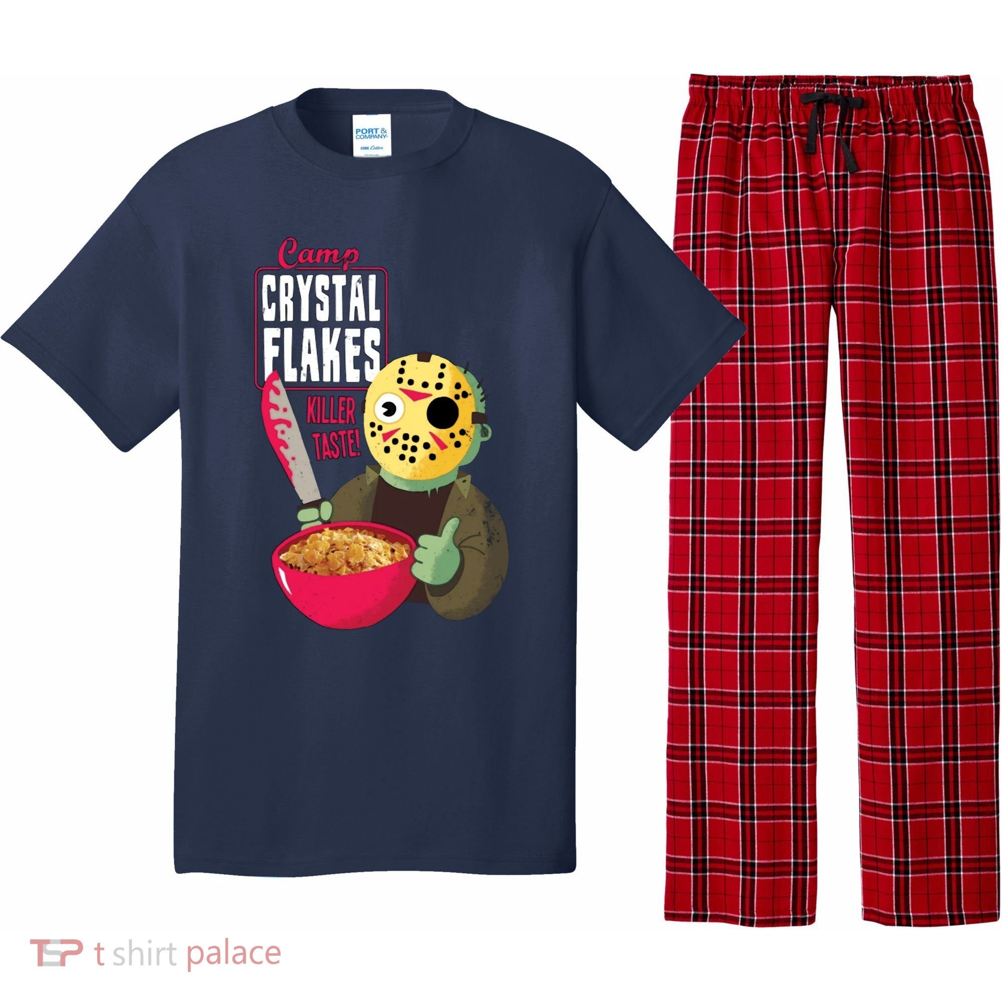 Funny Halloween Camp Crystal Flakes Pajama Set