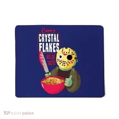 Funny Halloween Camp Crystal Flakes Mousepad