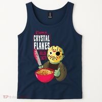Funny Halloween Camp Crystal Flakes Tank Top thumb 2