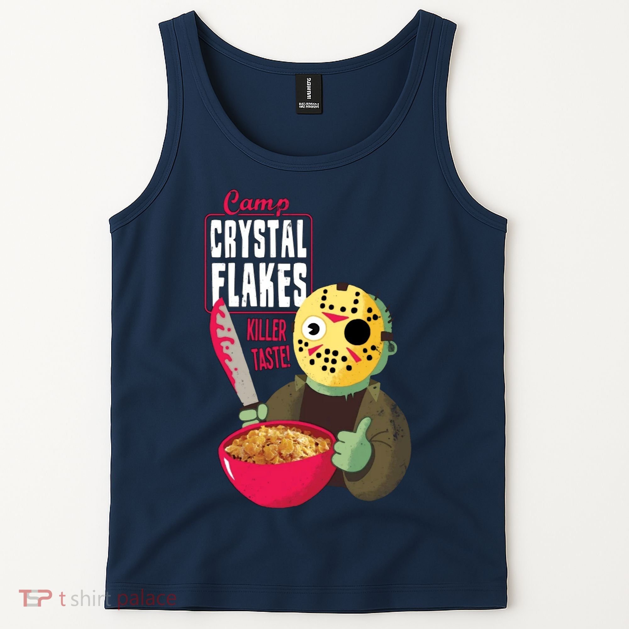 Funny Halloween Camp Crystal Flakes Tank Top