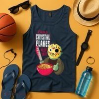 Funny Halloween Camp Crystal Flakes Tank Top thumb 4