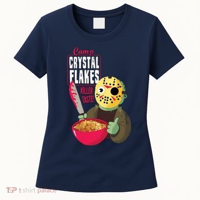 Funny Halloween Camp Crystal Flakes Women's T-Shirt