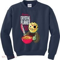 Funny Halloween Camp Crystal Flakes Kids Sweatshirt thumb 0