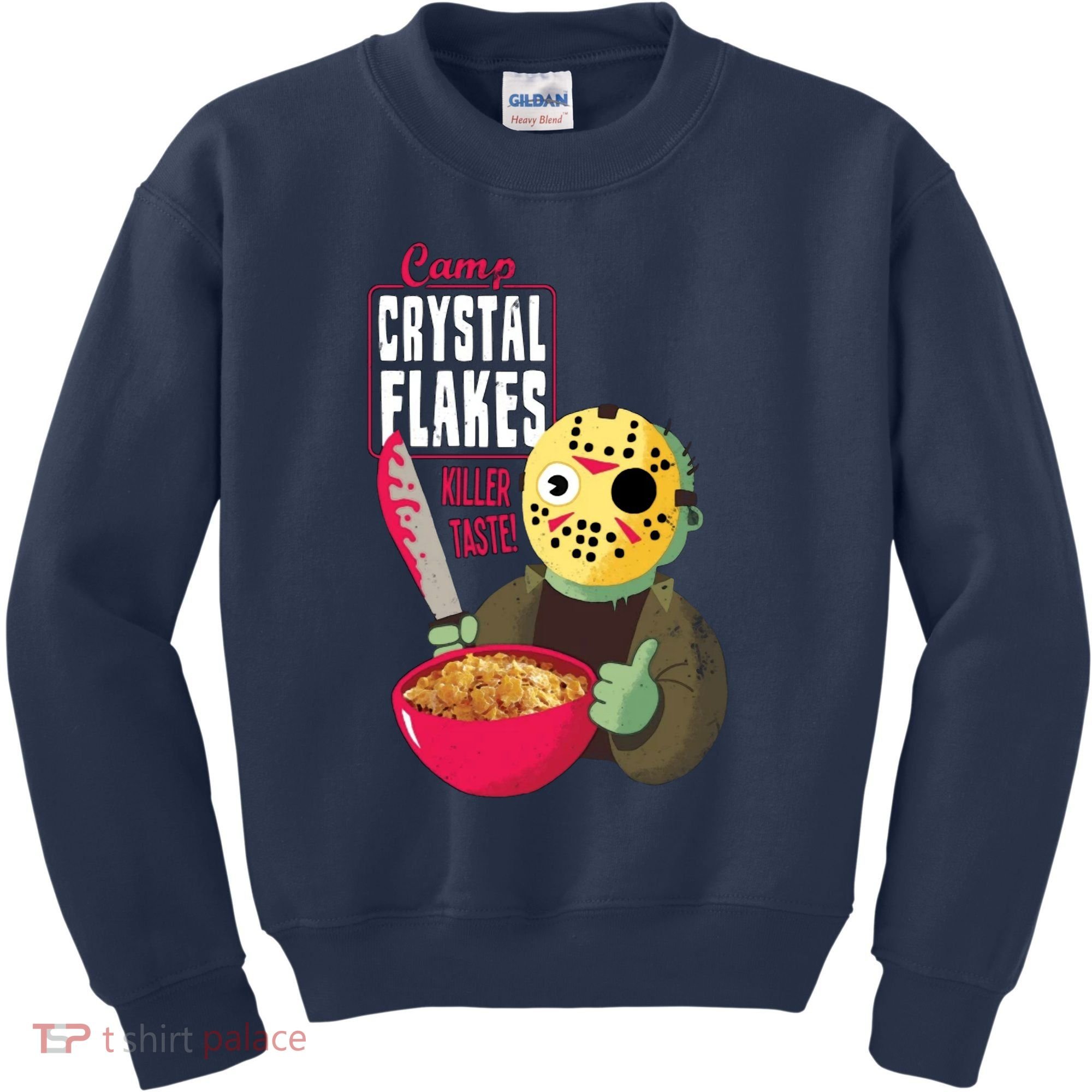 Funny Halloween Camp Crystal Flakes Kids Sweatshirt