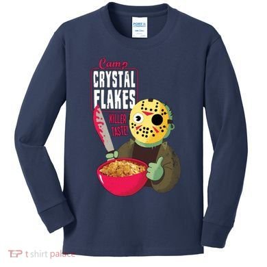 Funny Halloween Camp Crystal Flakes Kids Long Sleeve Shirt