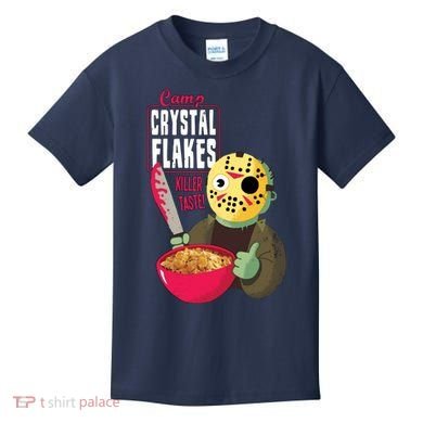 Funny Halloween Camp Crystal Flakes Kids T-Shirt