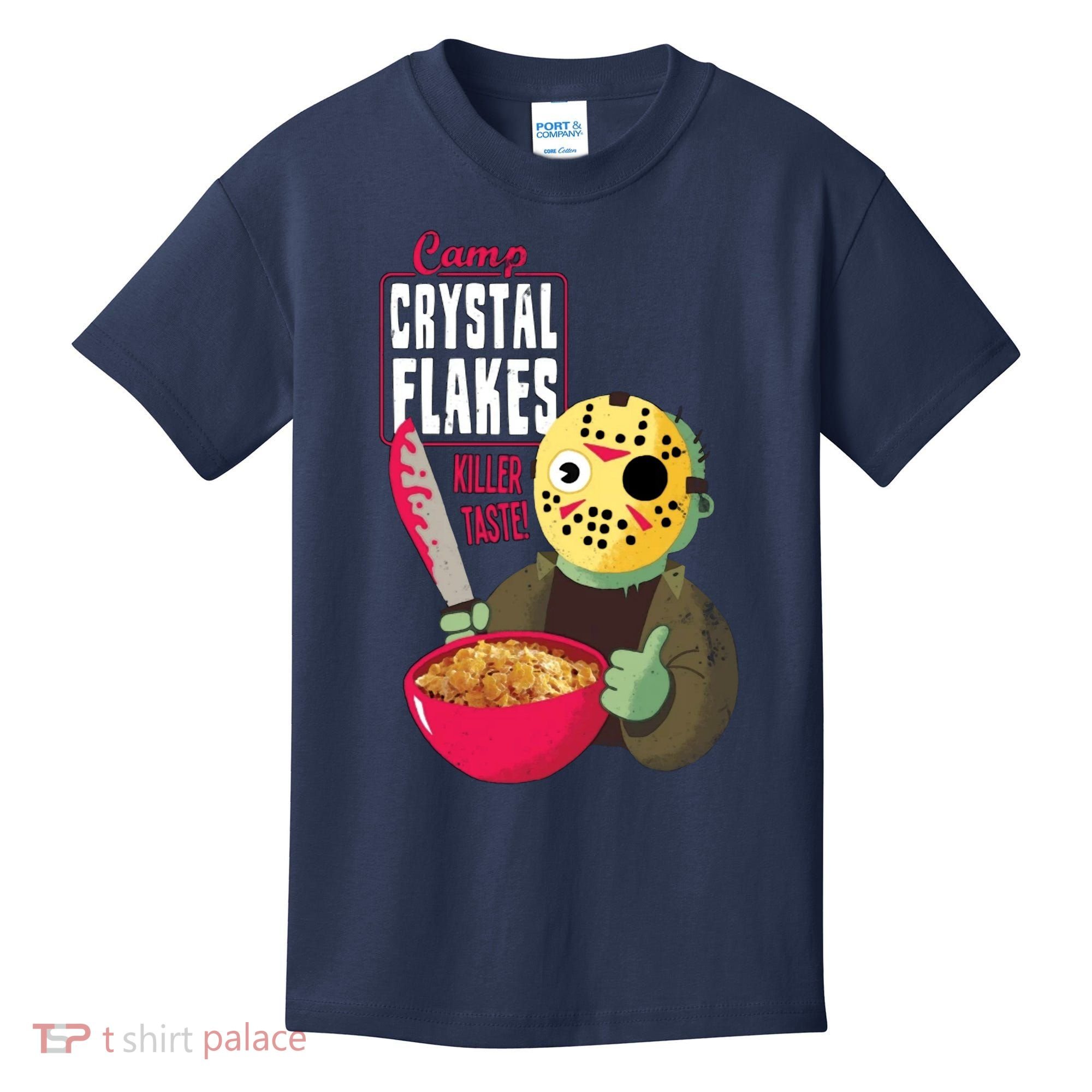 Funny Halloween Camp Crystal Flakes Kids T-Shirt