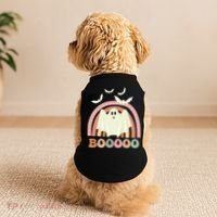 Funny Halloween Cute Ghost Retro Rainbow Spooky Doggie Tank thumb 2