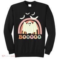 Funny Halloween Cute Ghost Retro Rainbow Spooky Sweatshirt thumb 0