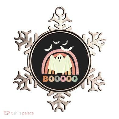 Funny Halloween Cute Ghost Retro Rainbow Spooky Ornament