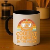 Funny Halloween Coolest Pumpkin In The Patch Cute Gift Coffee Mug thumb 4