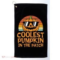 Funny Halloween Coolest Pumpkin In The Patch Cute Gift Golf Towel thumb 0