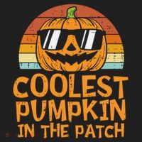 Funny Halloween Coolest Pumpkin In The Patch Cute Gift Golf Towel thumb 3