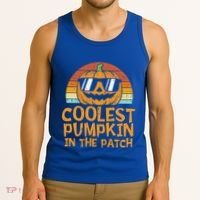 Funny Halloween Coolest Pumpkin In The Patch Cute Gift Tank Top thumb 3
