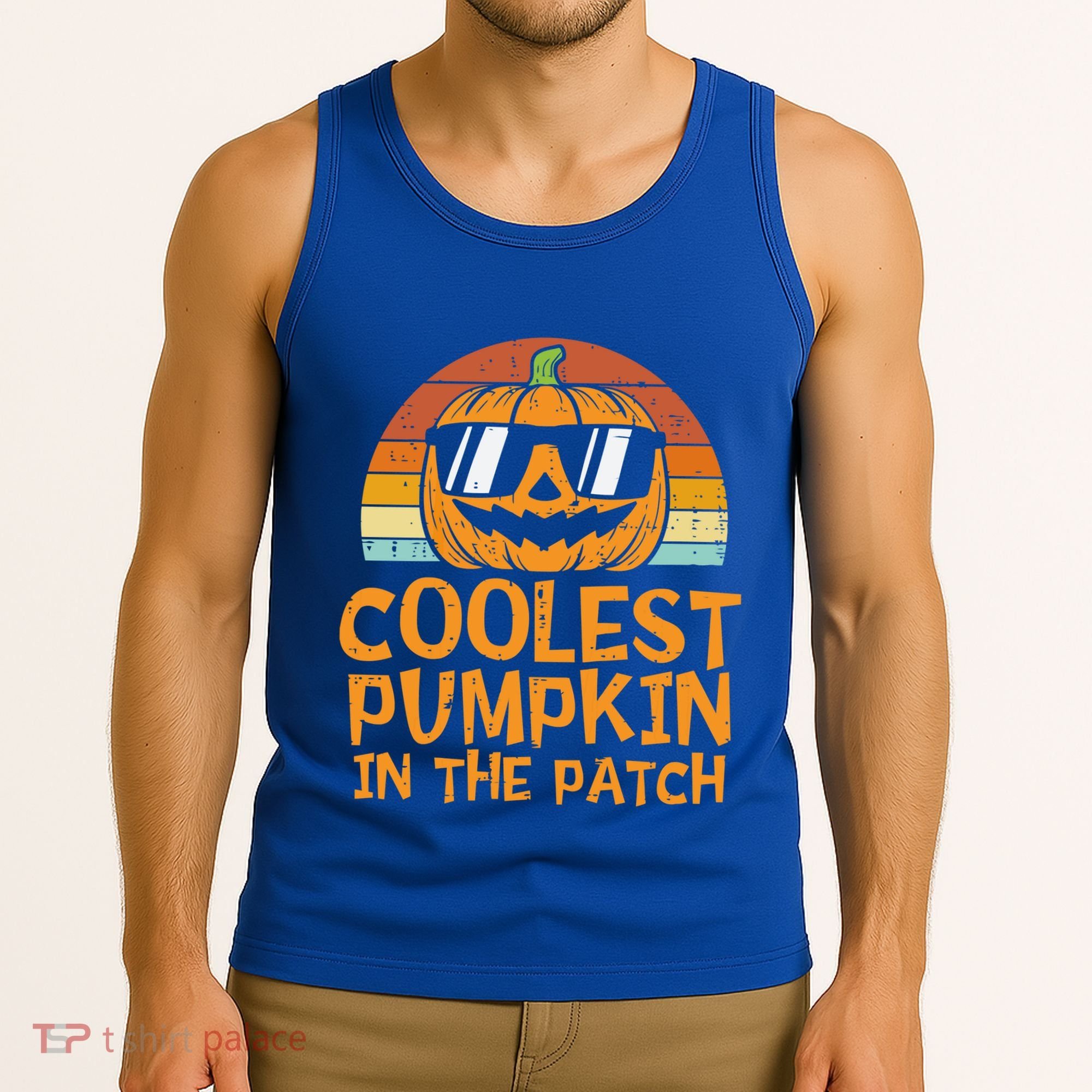 Funny Halloween Coolest Pumpkin In The Patch Cute Gift Tank Top