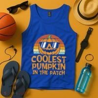Funny Halloween Coolest Pumpkin In The Patch Cute Gift Tank Top thumb 4