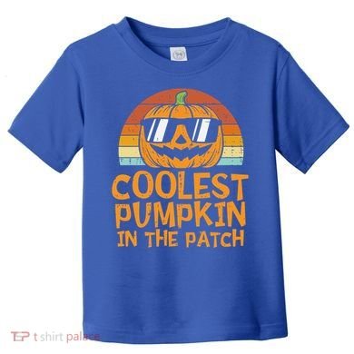 Funny Halloween Coolest Pumpkin In The Patch Cute Gift Toddler T-Shirt