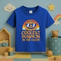 Funny Halloween Coolest Pumpkin In The Patch Cute Gift Toddler T-Shirt thumb 3