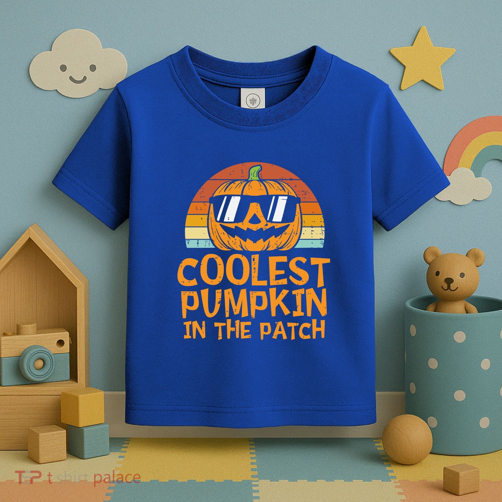 Funny Halloween Coolest Pumpkin In The Patch Cute Gift Toddler T-Shirt