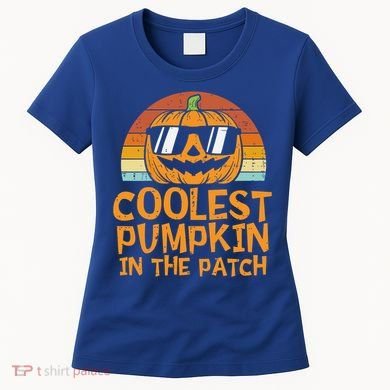 Funny Halloween Coolest Pumpkin In The Patch Cute Gift Women's T-Shirt