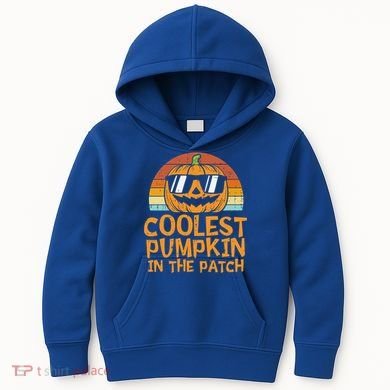 Funny Halloween Coolest Pumpkin In The Patch Cute Gift Kids Hoodie
