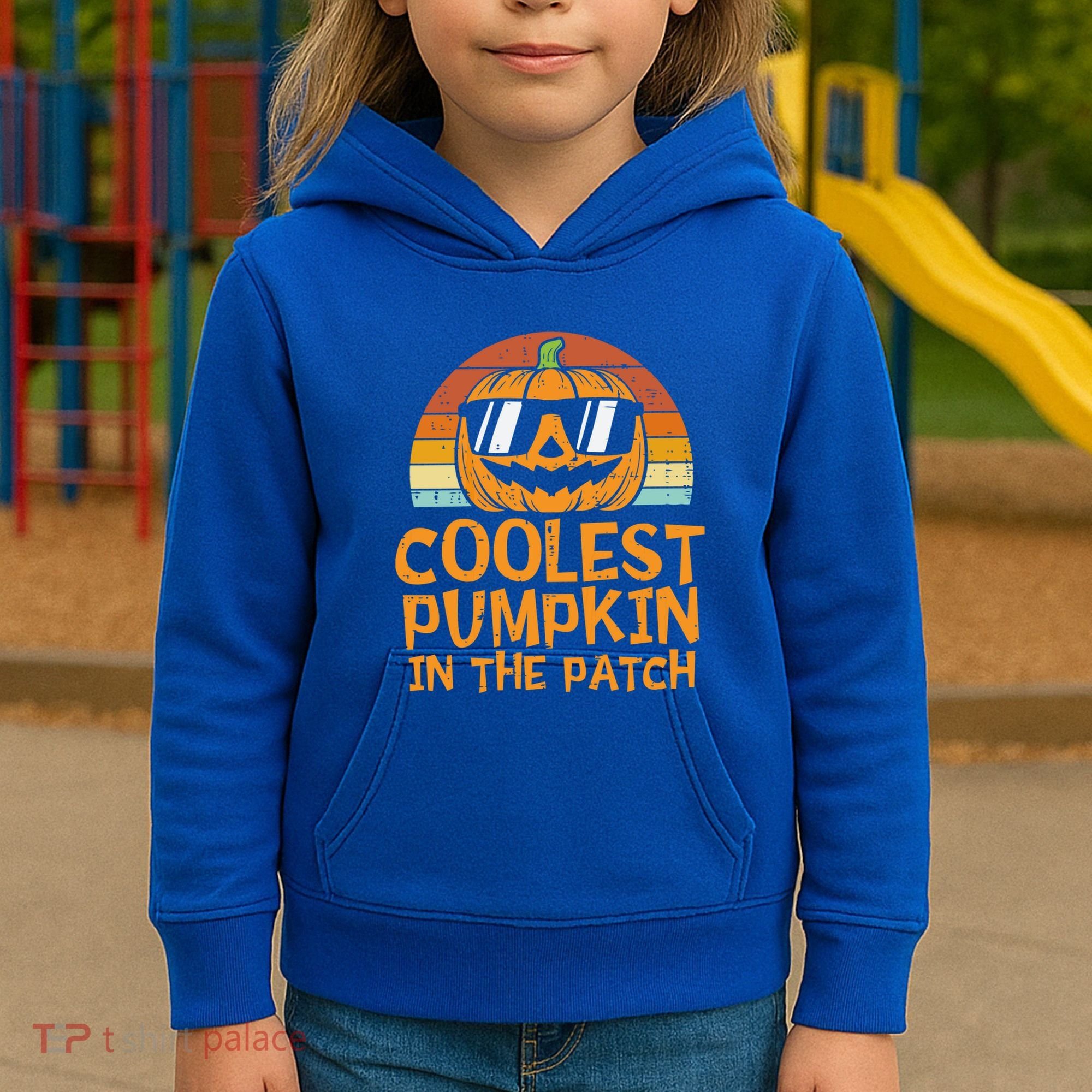 Funny Halloween Coolest Pumpkin In The Patch Cute Gift Kids Hoodie