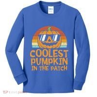 Funny Halloween Coolest Pumpkin In The Patch Cute Gift Kids Long Sleeve Shirt thumb 0