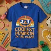 Funny Halloween Coolest Pumpkin In The Patch Cute Gift Kids T-Shirt thumb 3