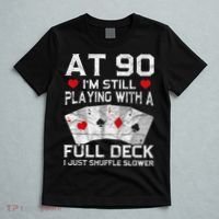 Full House Card Hand 90th Birthday 90 Year Old Cards Gift T-Shirt thumb 5