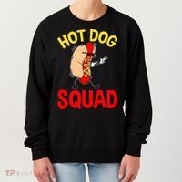 Funny Hot Dog Squad Hot Dog Women's Sweatshirt thumb 0
