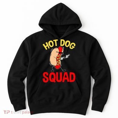 Funny Hot Dog Squad Hot Dog Hoodie