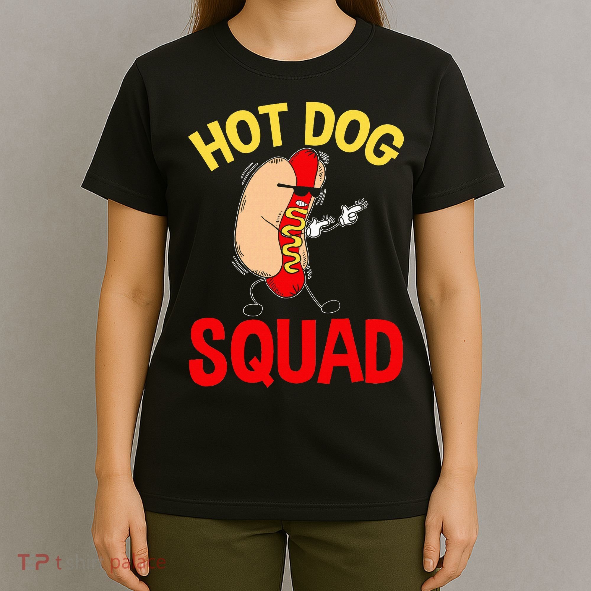 Funny Hot Dog Squad Hot Dog T-Shirt
