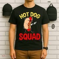 Funny Hot Dog Squad Hot Dog T-Shirt thumb 6