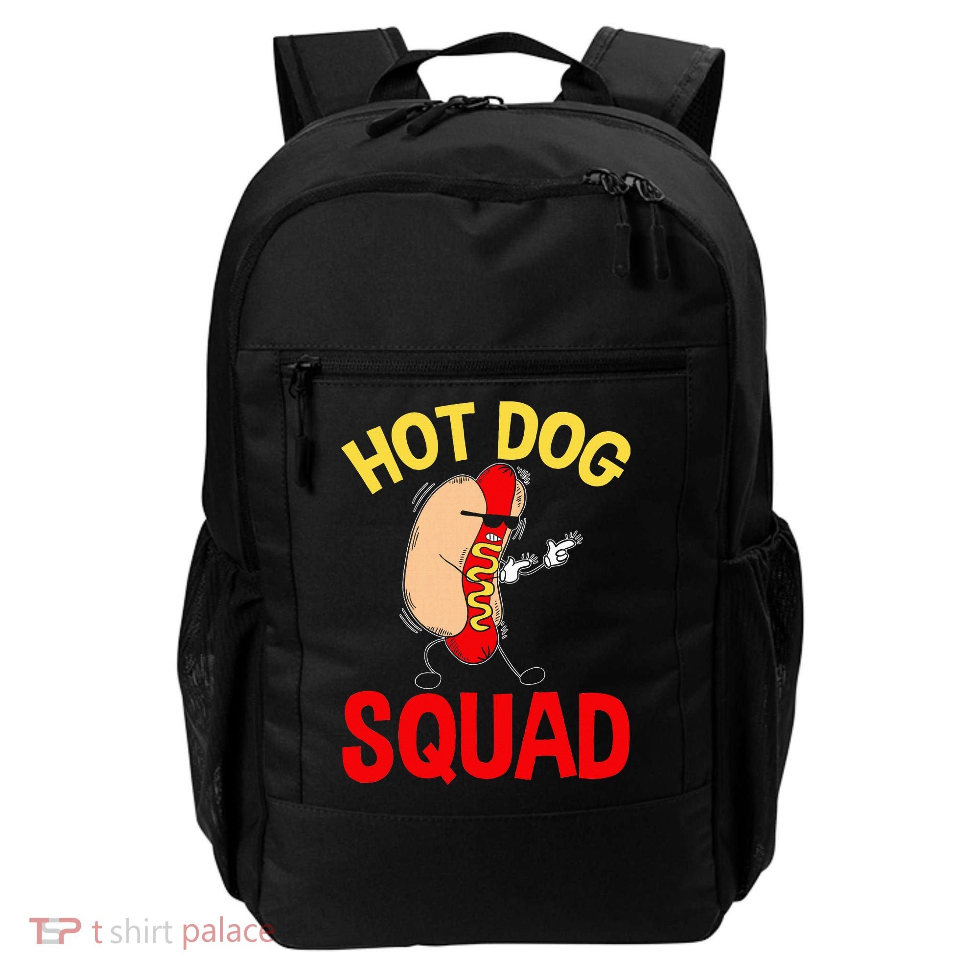 Funny Hot Dog Squad Hot Dog Backpack