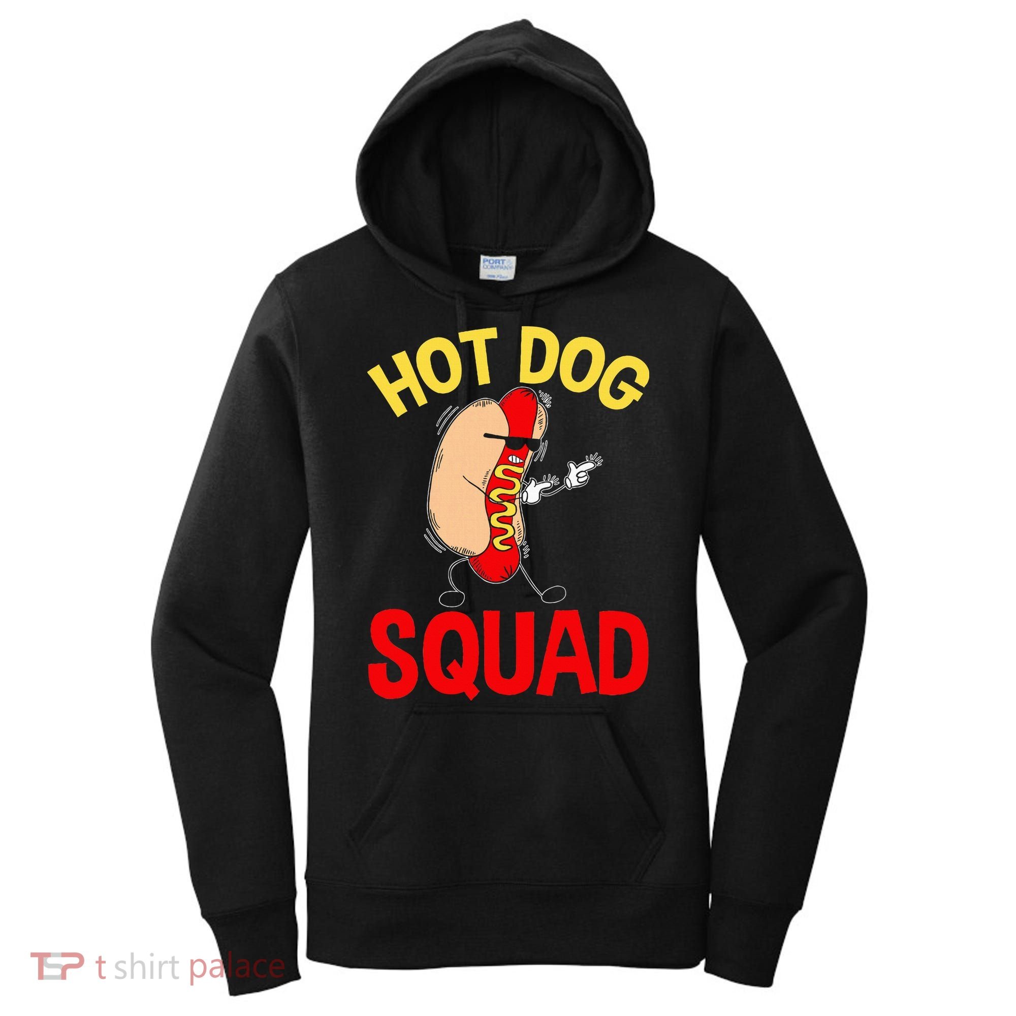 Funny Hot Dog Squad Hot Dog Women's Hoodie