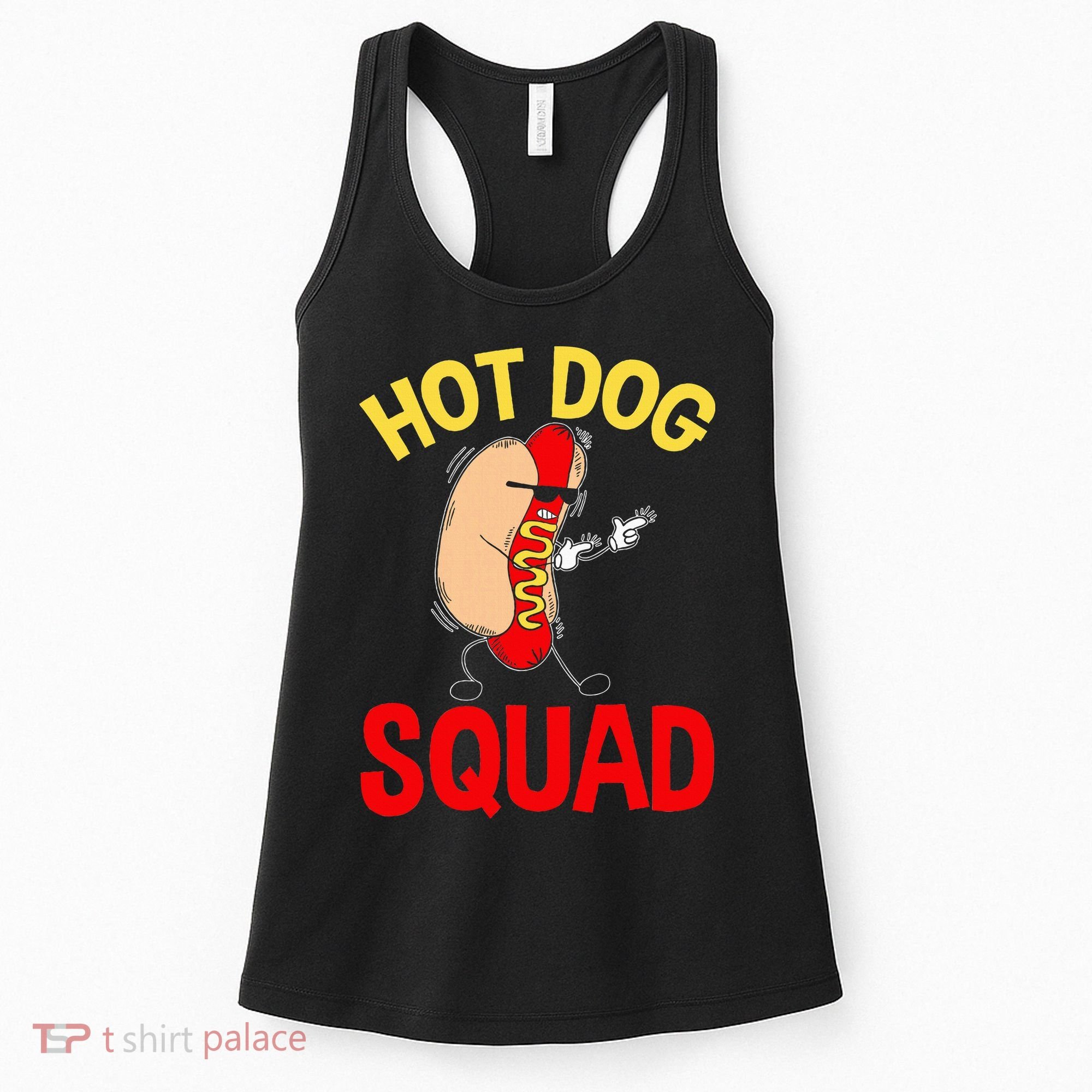 Funny Hot Dog Squad Hot Dog Women's Tank Top