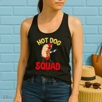 Funny Hot Dog Squad Hot Dog Women's Tank Top thumb 2