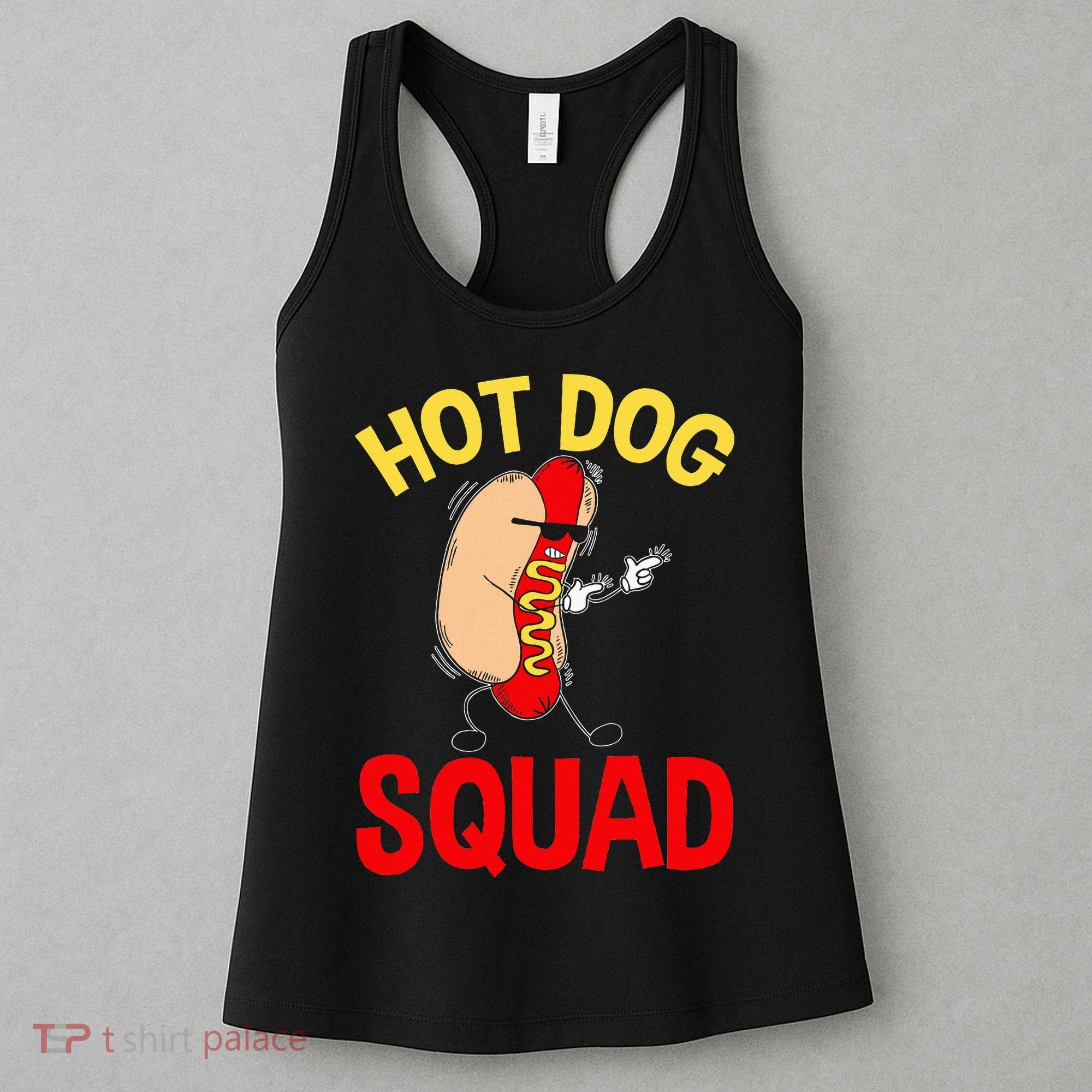 Funny Hot Dog Squad Hot Dog Women's Tank Top