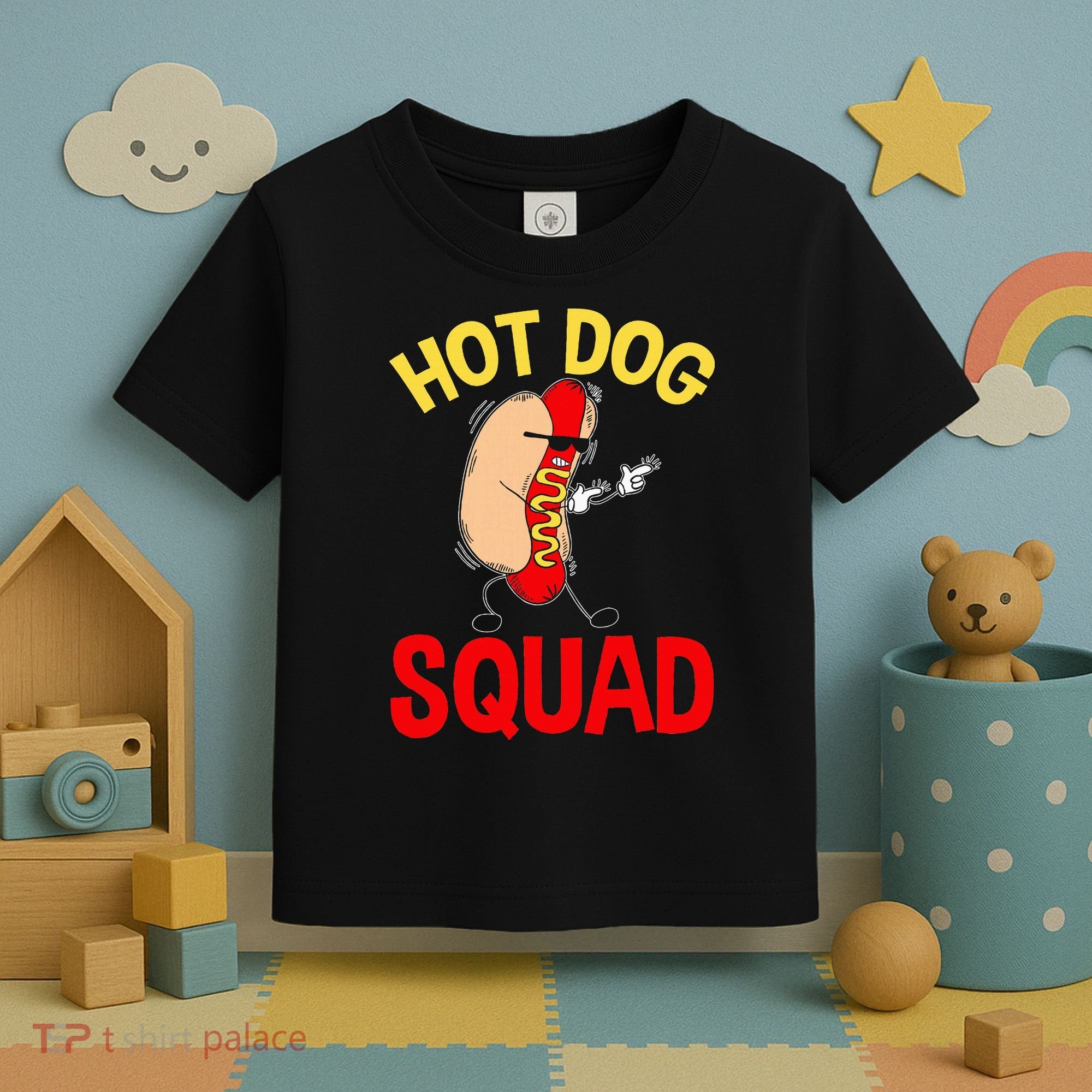 Funny Hot Dog Squad Hot Dog Toddler T-Shirt